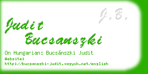 judit bucsanszki business card